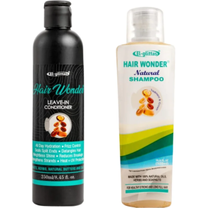 El Glittas Hair Wonder Shampoo & Leave-in Conditioner Duo - Hydrating & Strengthening Set