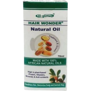 El Glittas Hair Wonder Natural Oil (70ml) - Treatment & Growth with 100% African Natural Oils