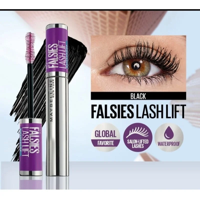 Maybelline New York The Falsies Lash Lift Mascara - Ultra Black for Voluminous & Lifted Lashes2