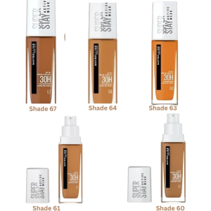 Maybelline Super Stay Active Wear 30H Liquid Foundation - Full Coverage & Long-Lasting (Multi-Shade)