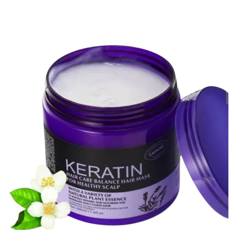 Keratin Hair Care Balance Hair Mask with Natural Plant Essence - Intensive Repair & Healthy Scalp (2-Pack, 1000ml Each)1