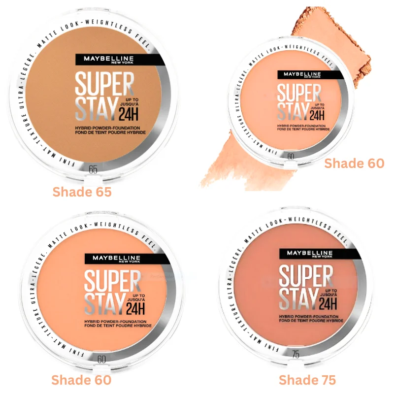 Maybelline New York Super Stay 24H Hybrid Powder-Foundation (Shade 75) - Matte & Weightless