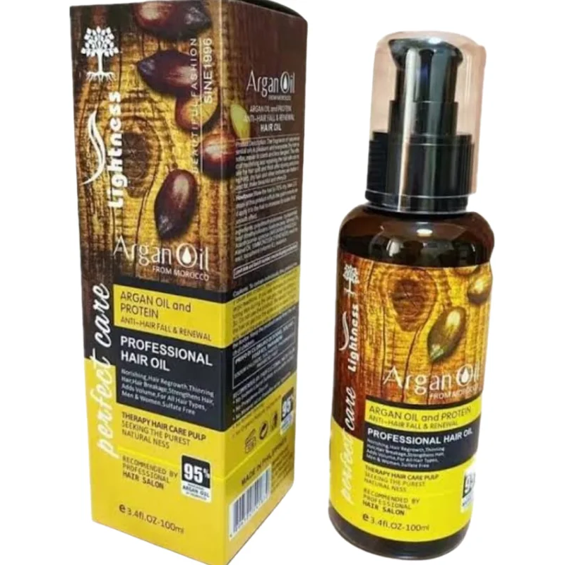 Lightness Argan Oil with Protein - Anti-Hair Fall & Renewal Professional Hair Oil (100ml)1
