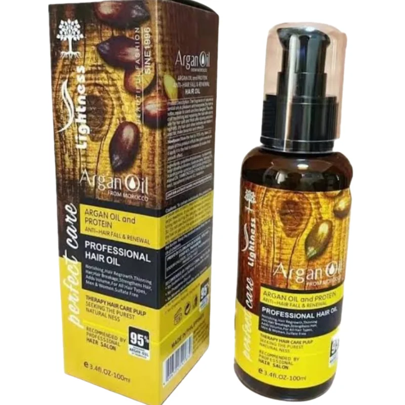 Lightness Argan Oil with Protein - Anti-Hair Fall & Renewal Professional Hair Oil (100ml)1
