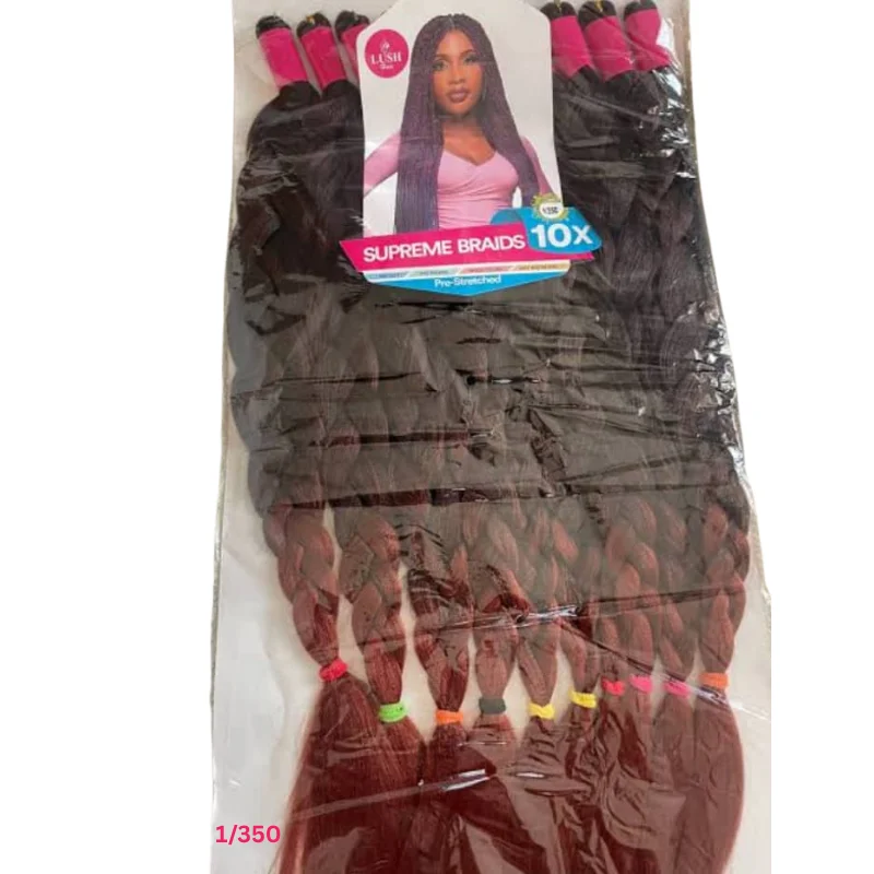 Lush Supreme Braids 10X Pre-Stretched – Multi-Shade Collection1