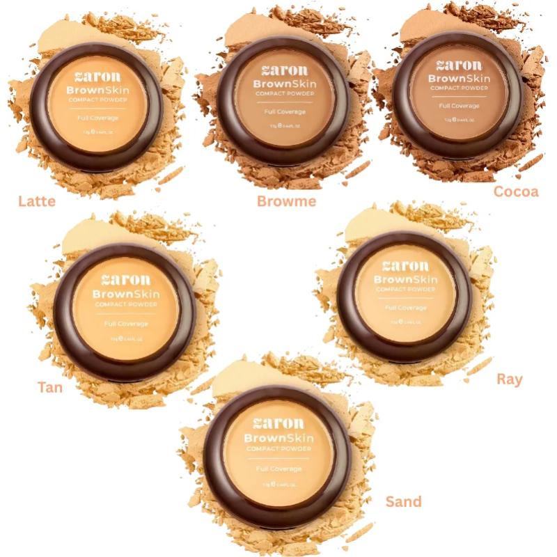 Zaron BrownSkin Full Coverage Compact Powder