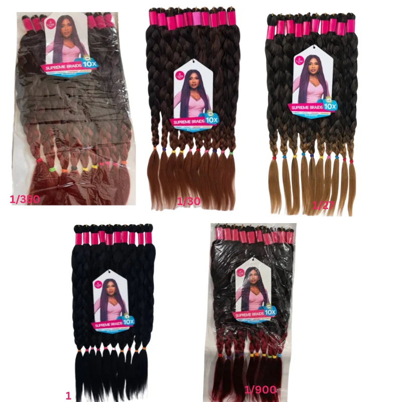 Lush Supreme Braids 10X Pre-Stretched – Multi-Shade Collection