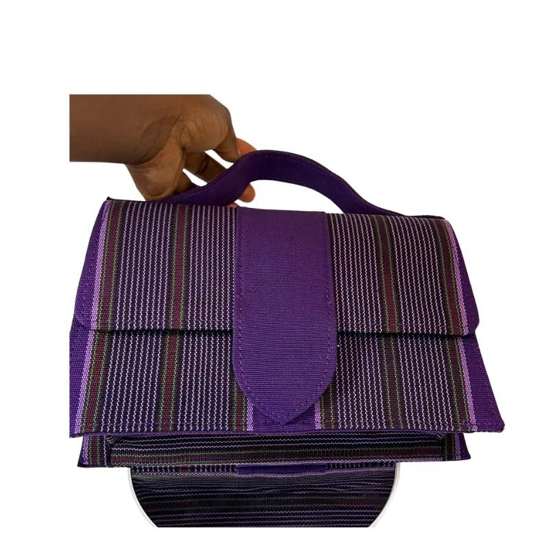 CK Ankara Fabric Mini Handbags with Top Handle - Multiple Coloured Stylish Clutch Purses6