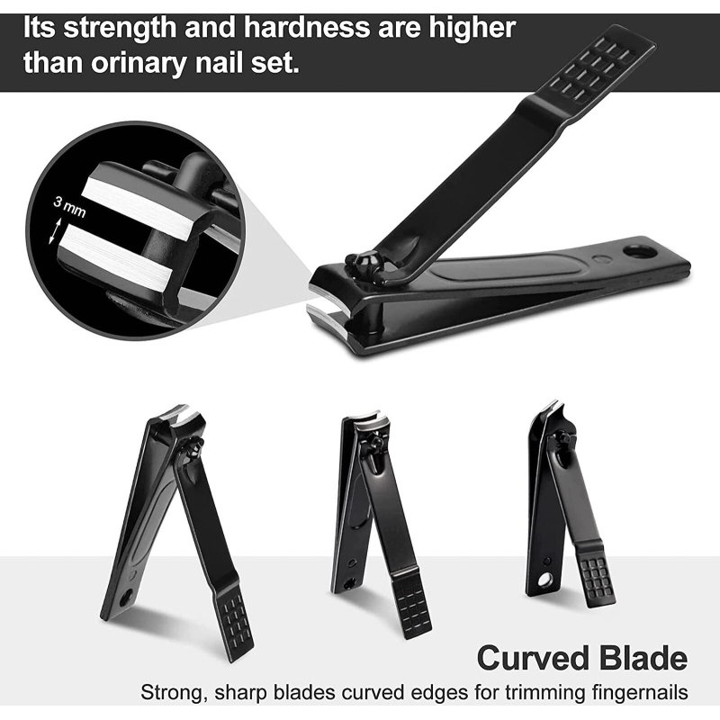 12 Pieces Manicure Pedicure Nail Care Set Cutter Clippers Tool Kit For Women Men - Image 5