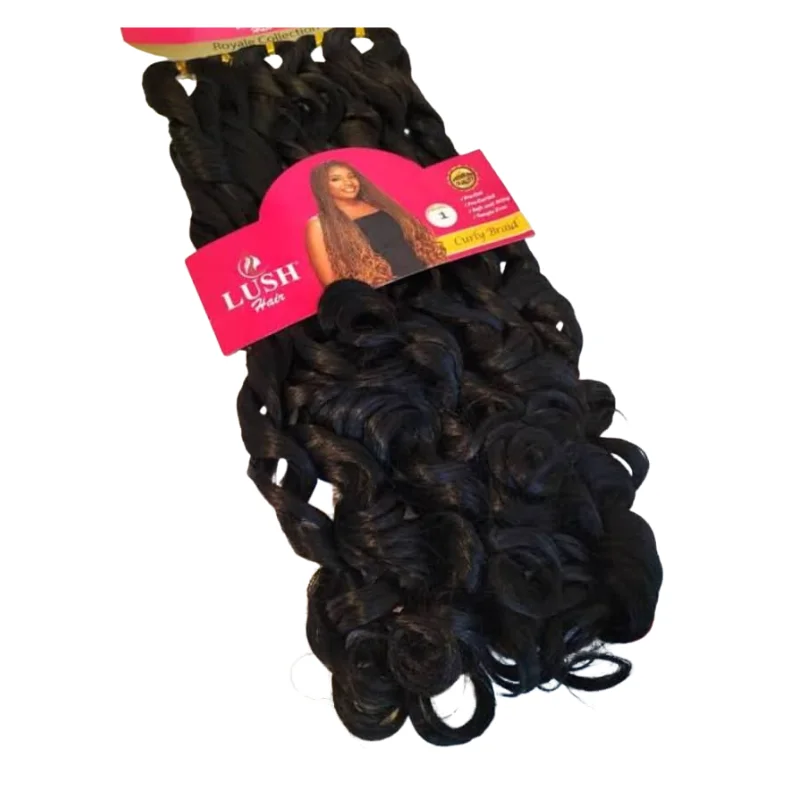 LUSH Hair Royale Collection Curly Braids - Black 1