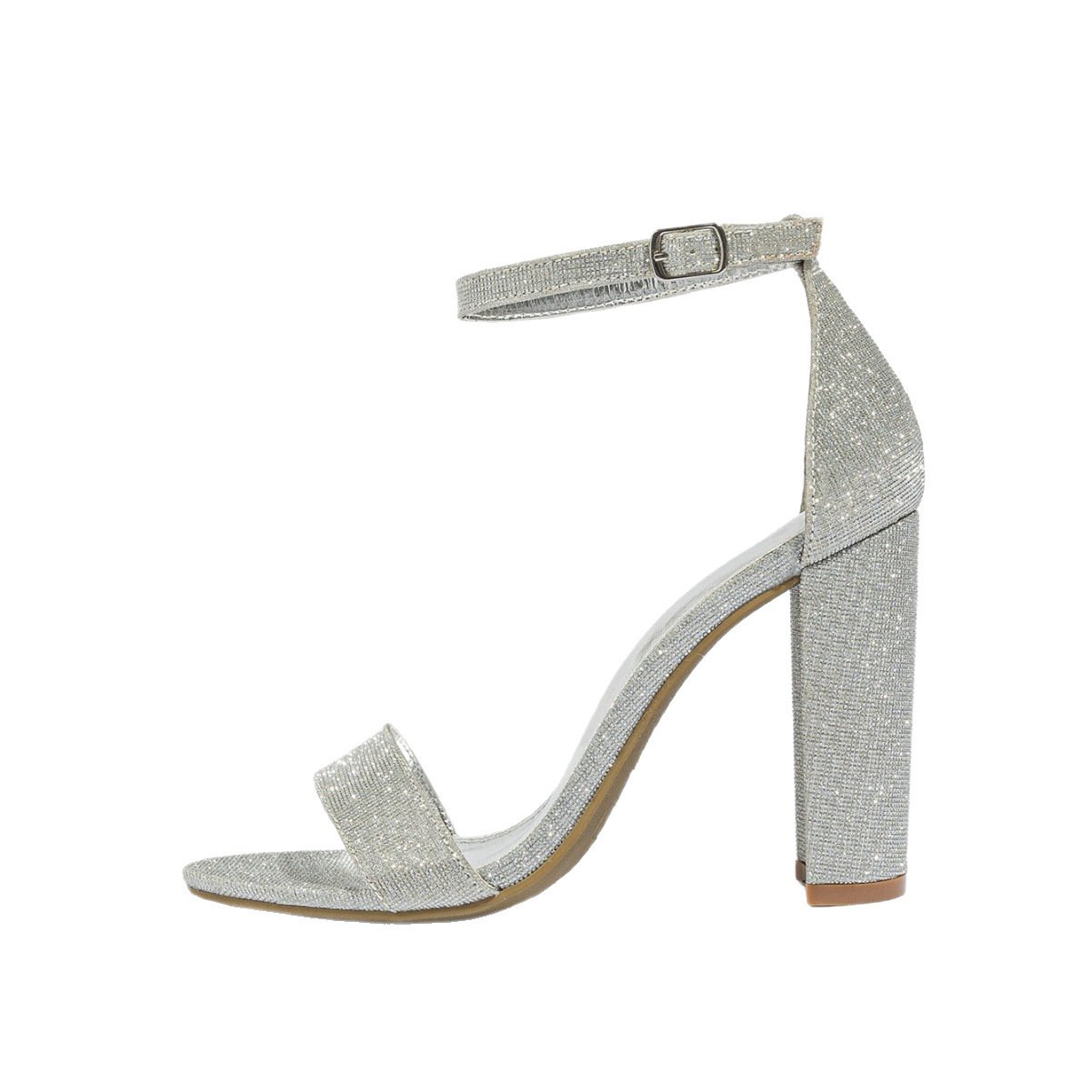 Chunky Heel Sandals Fashion European And American Style High Heel Sandals Women's Classy Shoes - Image 4