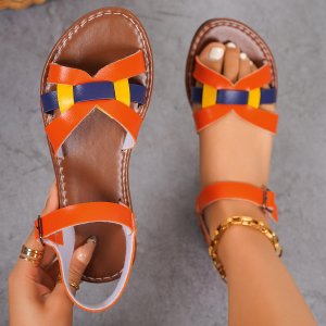 European And American Women's Sandals With Buckle