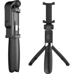 Compatible with Apple, Tripod Selfie Stick Mobile Universal Live Triangle Bracket One Bluetooth Selfie Artifact