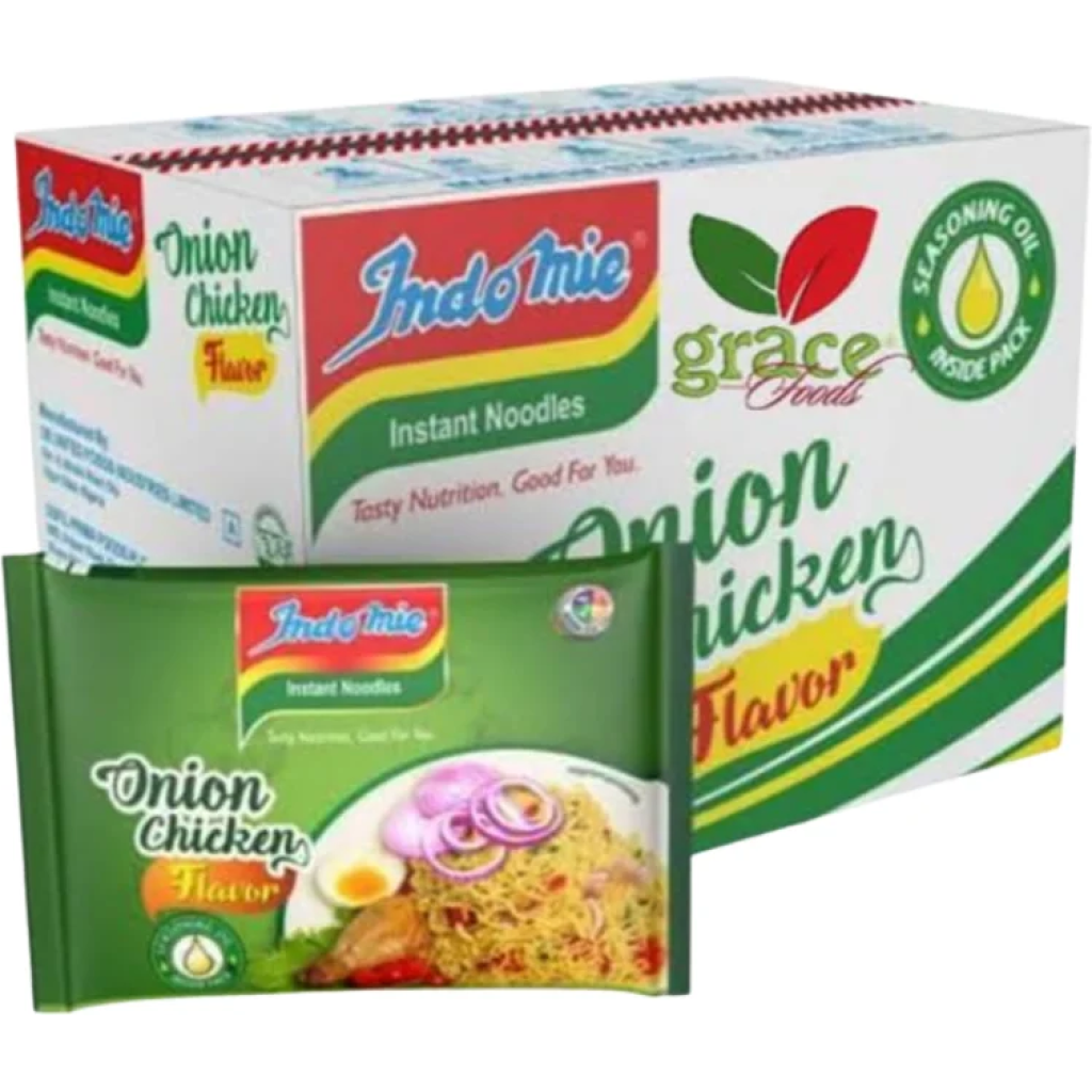 Indomie Instant Noodles - Onion & Chicken Flavor (Carton of 40 Packs)2