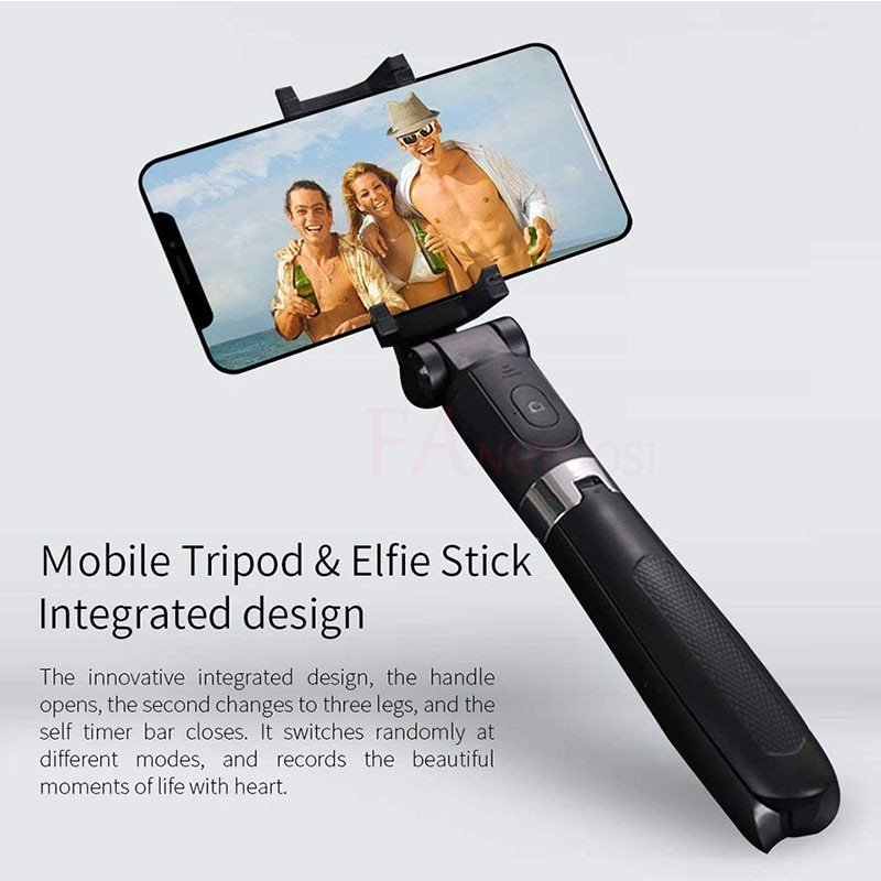 Compatible with Apple, Tripod Selfie Stick Mobile Universal Live Triangle Bracket One Bluetooth Selfie Artifact - Image 3