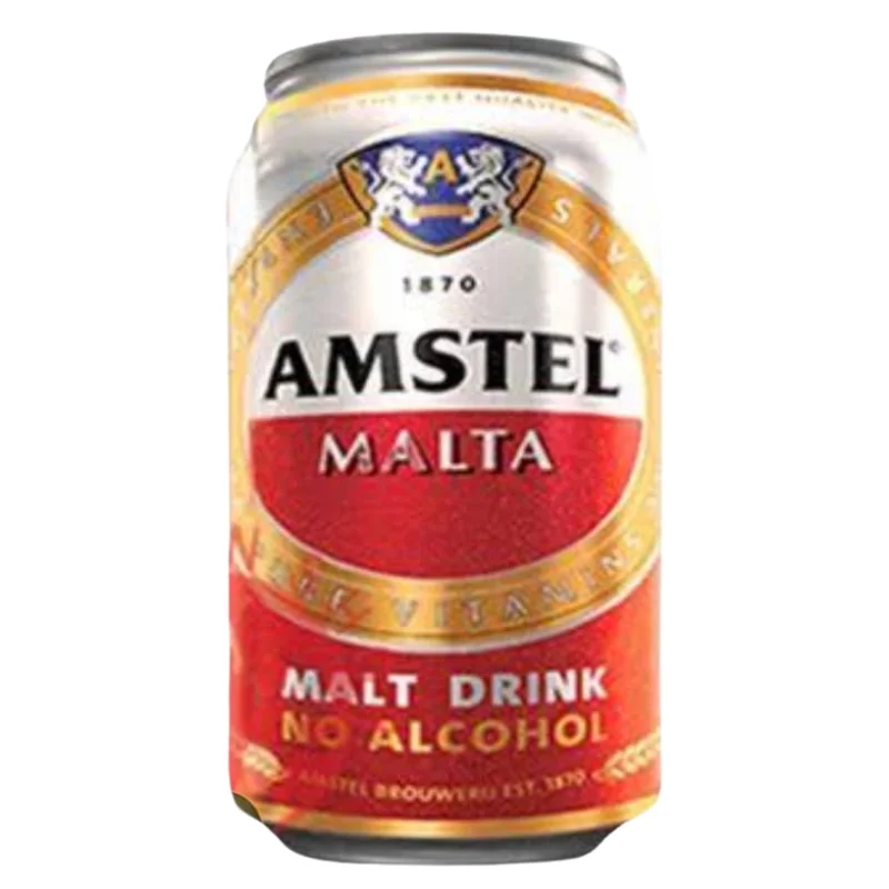 Amstel Malta - Low Sugar, Non-Alcoholic Malt Drink (24-pack x 33cl)2