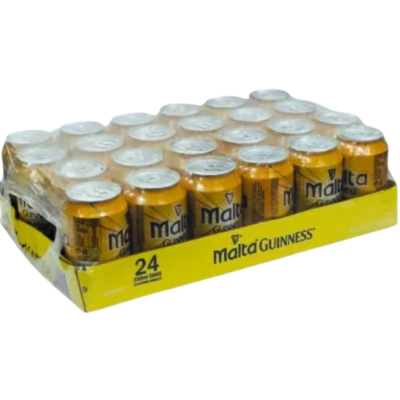 Malta Guinness - Non-Alcoholic Malt Drink (24-Pack x 330ml Cans)