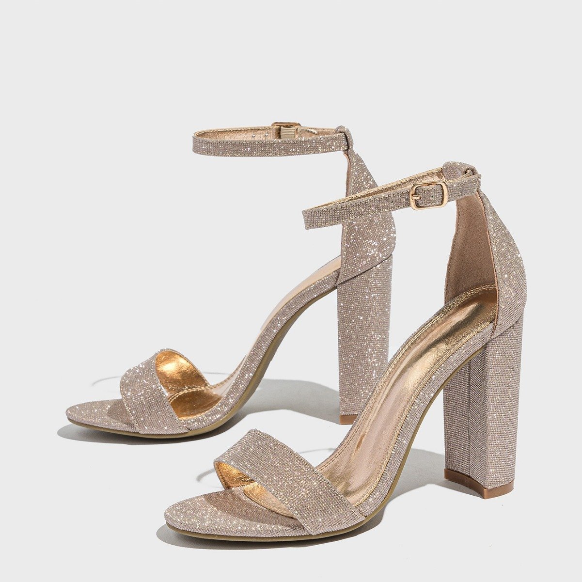 Chunky Heel Sandals Fashion European And American Style High Heel Sandals Women's Classy Shoes - Image 6