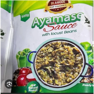Ayamase Ofada Sauce with Locust Beans - Ready-to-Eat Green Stew 500g