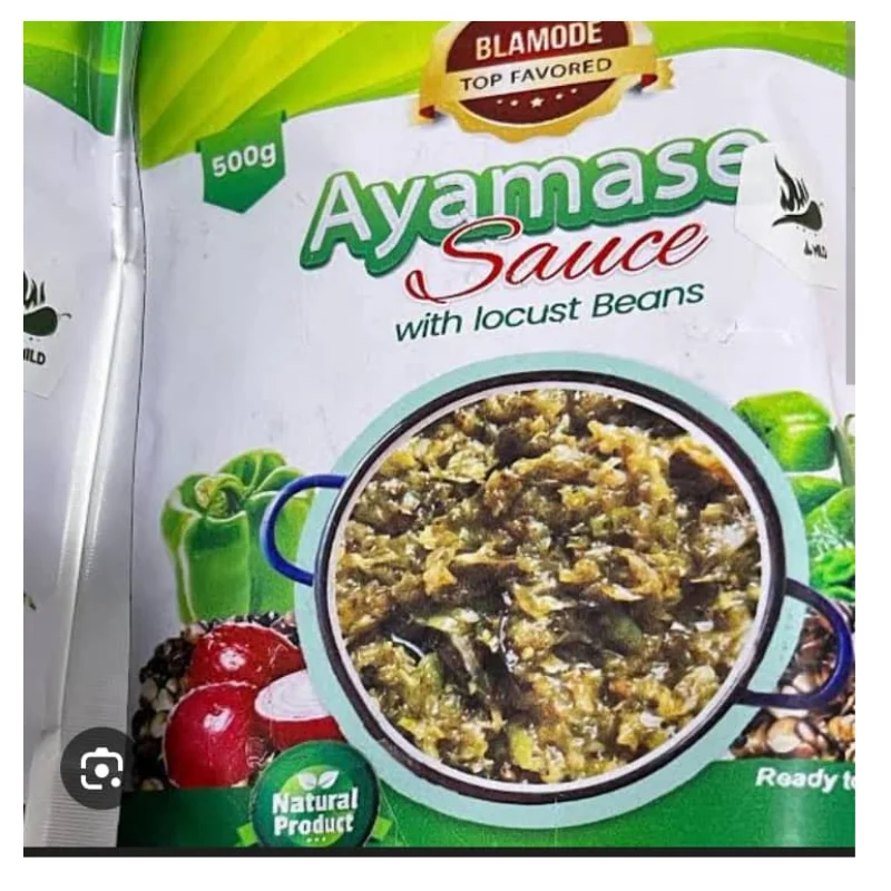 Ayamase Ofada Sauce with Locust Beans - Ready-to-Eat Green Stew 500g