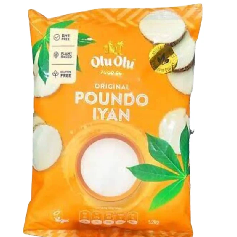 Poundo Iyan (Pounded Yam) Flour - Olu Olu Brand - 2kg, 4kg1