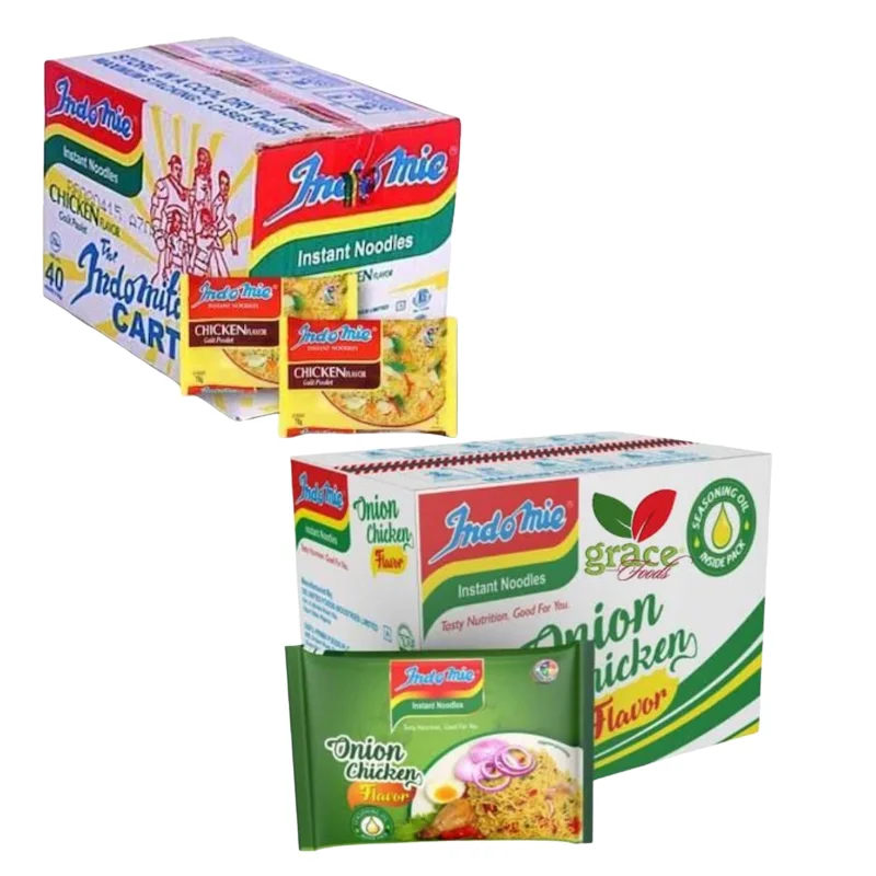 Indomie Instant Noodles - Onion & Chicken Flavor (Carton of 40 Packs)