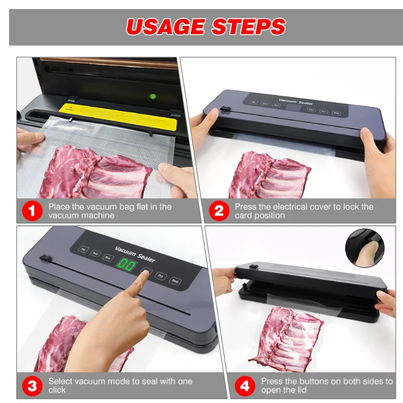 Automatic Vacuum Sealer Machine - Food Saver for Freshness & Storage2