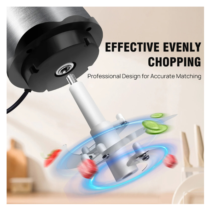 Electric Food Chopper - 2L Glass Bowl & 300W Power7