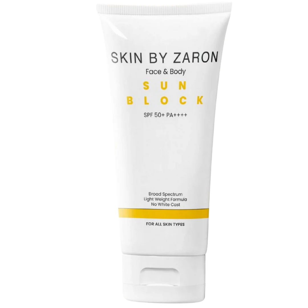Zaron Sun Block SPF 50+ PA++++: Lightweight, No White Cast Sunscreen for Face & Body