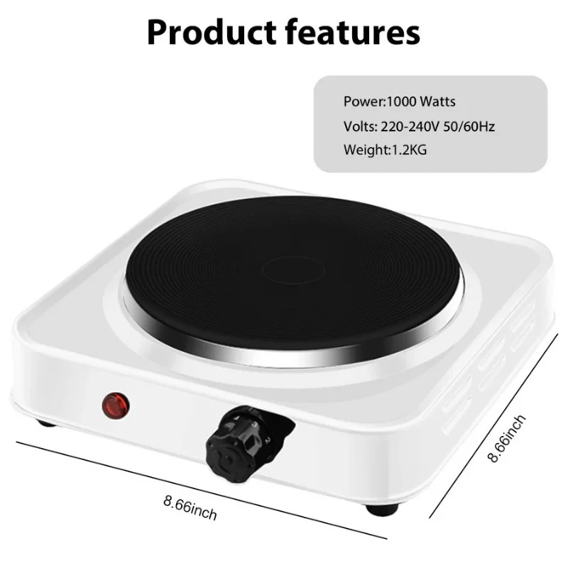 Electric Hot Plate - Portable & Adjustable Temperature1