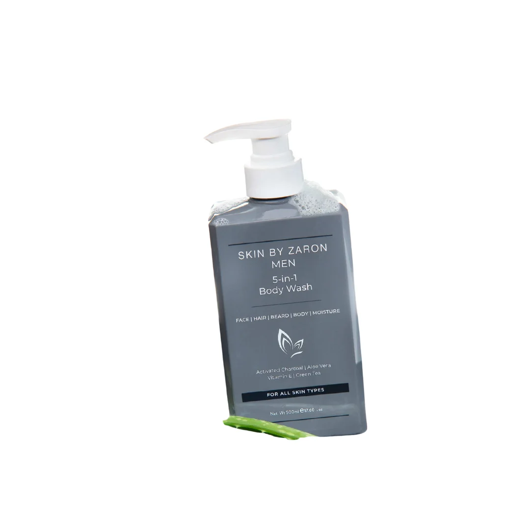 Zaron Men 5-in-1 Body Wash: Face, Hair, Beard, Body & Moisture