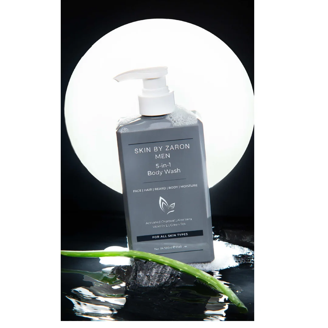 Zaron Men 5-in-1 Body Wash: Face, Hair, Beard, Body & Moisture1