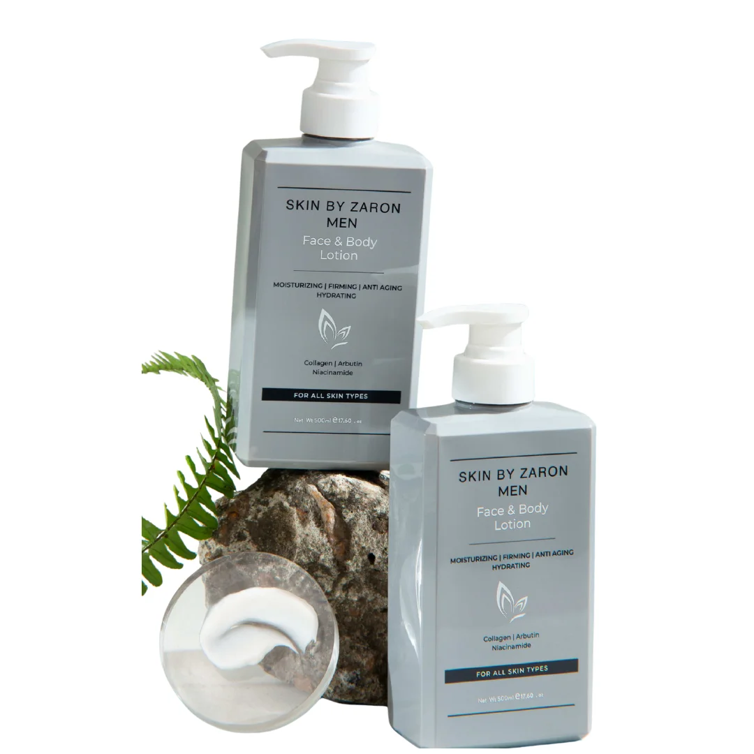 Zaron Men Face & Body Lotion: Moisturizing, Firming & Anti-Aging