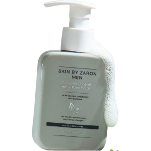 Zaron Men 2-in-1 Oil Control Acne Face Wash: Hydrating & Anti-Bacteria