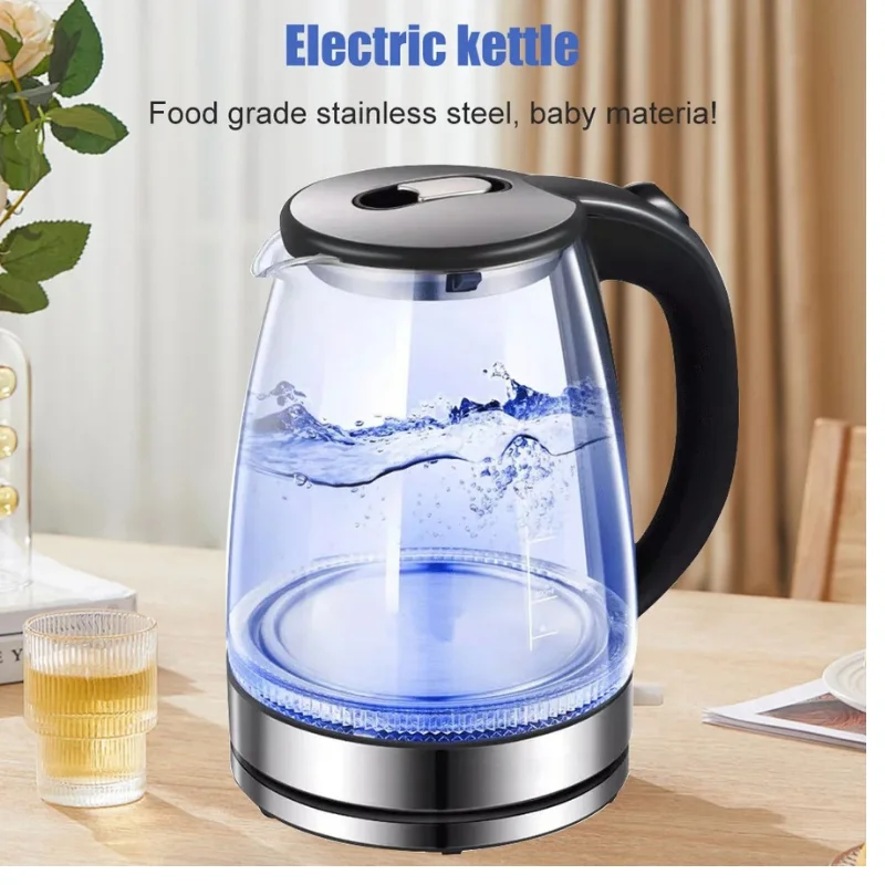 2.0L Glass Electric Kettle - 1500-1800W Fast Boil & LED Illumination9