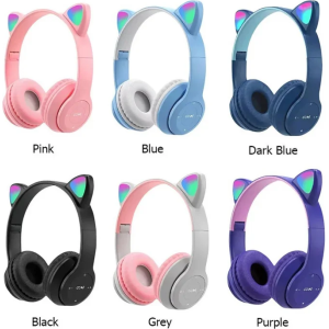 Luminous Cat Ear Headphones - Bluetooth Wireless & LED Lighting