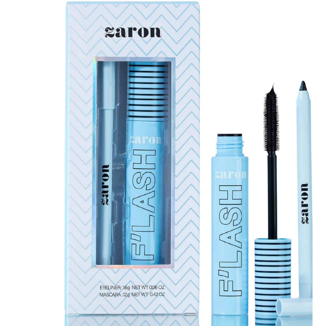 Zaron Noir Maglc Eyeliner & Mascara Duo Eye Set