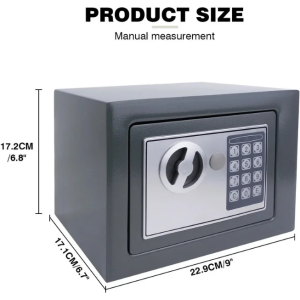 Compact Digital Safe Box - Secure Storage for Valuables