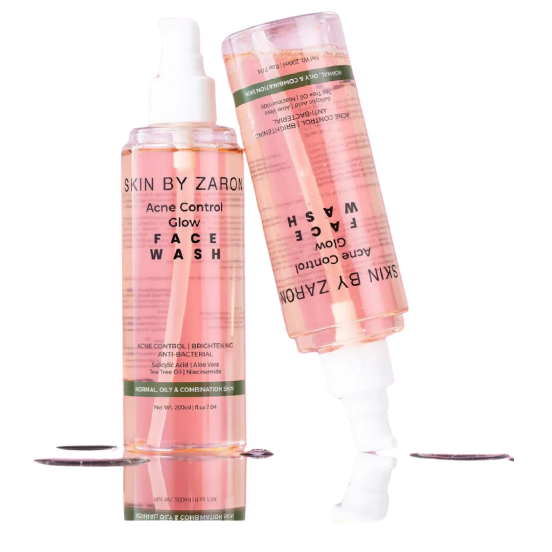 Zaron Acne Control Glow Face Wash: Salicylic Acid & Tea Tree Oil Cleanser