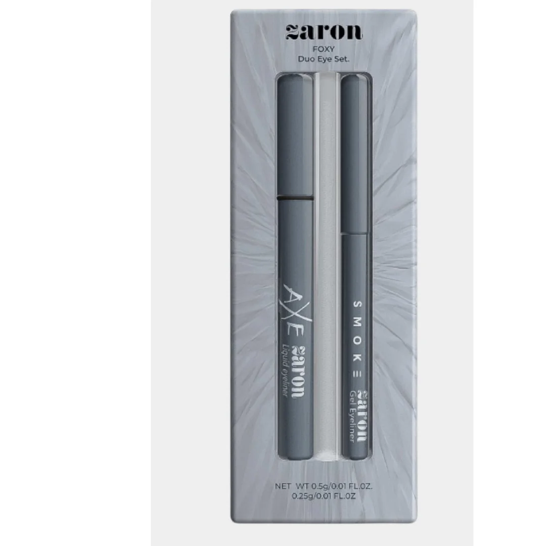 Zaron Foxy Duo Eye Set: Liquid Eyeliner & Gel Eyeline