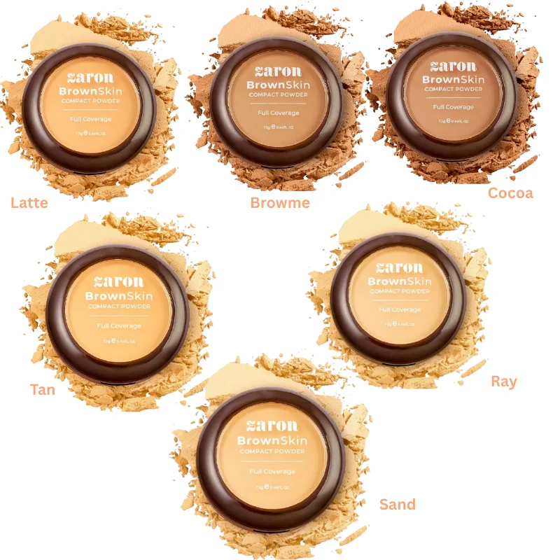 Zaron BrownSkin Full Coverage Compact Powder
