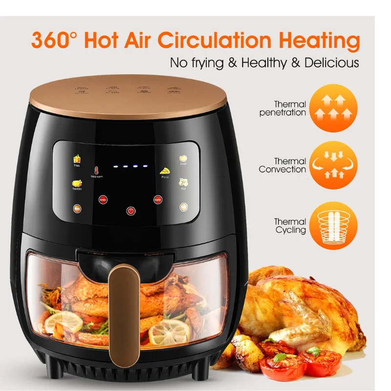 Air Fryer Oven - 360° Hot Air Circulation & Healthy Frying5