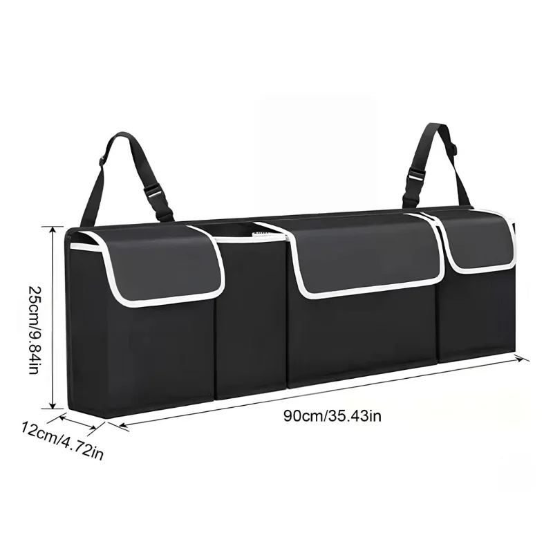 Car Trunk Organizer - Hanging Multi-Pocket Backseat Storage