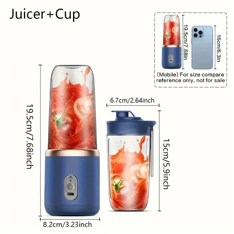 Portable Smoothie Blender - USB Rechargeable & Personal Blender1