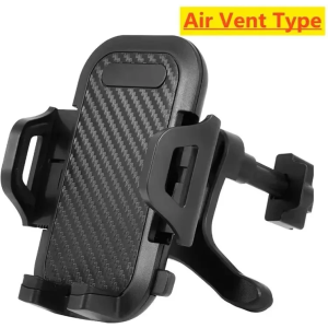 Car Phone Holder - Air Vent Mount & Adjustable Grip