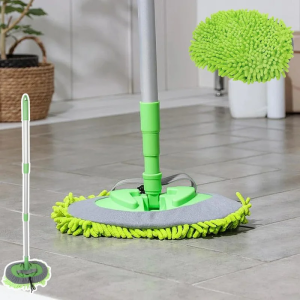 Microfiber Car Mop - Extendable Handle & Reusable Pads