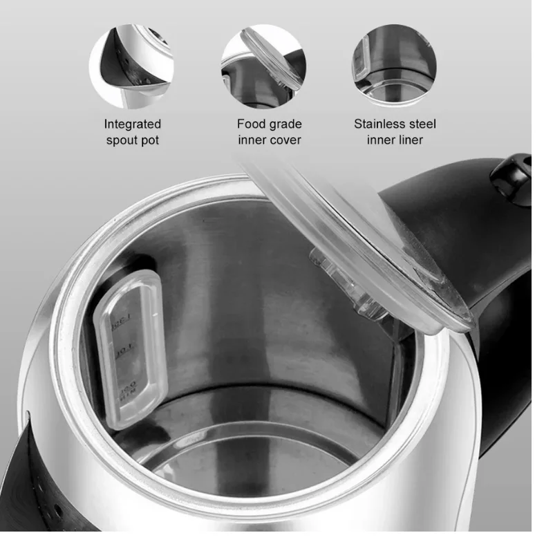 Stainless Steel Electric Kettle - 1.7L Fast Boil & LED Indicator1