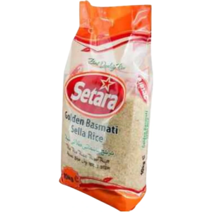 Setara Golden Basmati Sella Rice - Premium Quality, Aromatic, Non-Sticky, (10kg & 5kg Bags)