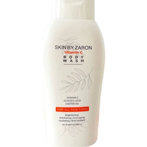Zaron Vitamin C Body Wash: Brightening & Exfoliating Formula with Glycolic Acid