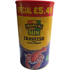 Tropical Sun Crayfish Flavour Stock Powder - Intense Seafood Taste Booster for Soups & Stews, Large Tub
